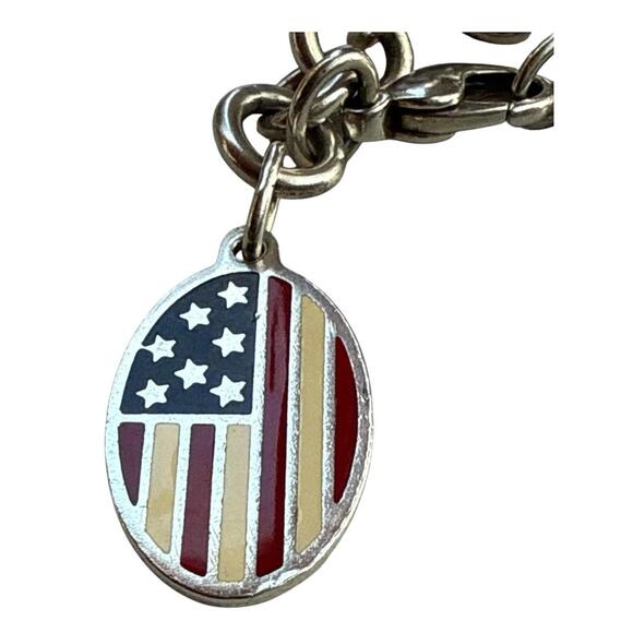 Tiffany & Co. 9/11 Commemorative 925 Sterling FLAG Bracelet Limited Edition 2001